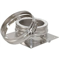 Schiedel - Schornstein Grundplatte Bodenmontage Edelstahl mit seitlichem Ablauf dw dn 200 Schiedel - Schornstein Grundplatte Bodenmontage Edelstahl mit seitlichem Ablauf dw dn 200 von SCHIEDEL