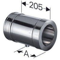 Schiedel - Schornstein Längenelement 205 mm mit Kondensatablauf Edelstahl dw dn 180 Schiedel - Schornstein Längenelement 205 mm mit Kondensatablauf Edelstahl dw dn 180 von SCHIEDEL