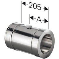 Schiedel - Schornstein Längenelement 205 mm mit Messöffnung Edelstahl dw dn 100 von SCHIEDEL