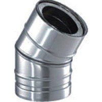 Schornstein Bogen 30 Grad Edelstahl dw dn 130 von SCHIEDEL