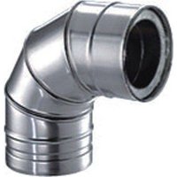 Schornstein Bogen 90 Grad Edelstahl dw dn 130 von SCHIEDEL