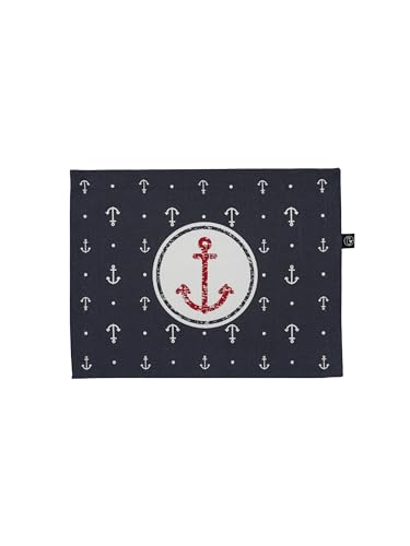 SCHIETWETTER Accessoire Tischset Anker, Platzset, Untersetzer, rutschfest, waschbar, maritim, Stoff von SCHIETWETTER