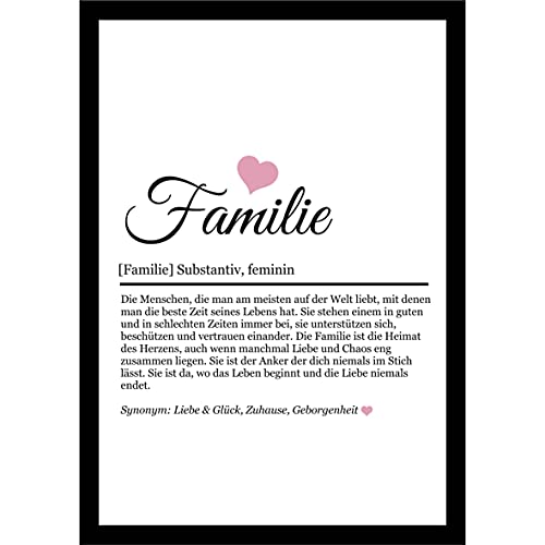 SCHILDER HIMMEL Freundschaft Spruch Holz-Poster | Familie | Wandbilder Wohnzimmer | Geburtstag | Wanddeko Deko Dekortion | Liebe Herz Geschenk | Liebe Herz | Geschenk für die Liebsten von SCHILDER HIMMEL