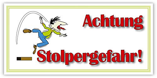 SCHILDER HIMMEL Vorsicht Stufe Stolpergefahr Schild Kunststoff mit Klebestreifen, Nr 532 Größe 30 x 14cm, 2mm stark SCHILDER HIMMEL Vorsicht Stufe Stolpergefahr Schild Kunststoff mit Klebestreifen, Nr 532 Größe 30 x 14cm, 2mm stark von SCHILDER HIMMEL