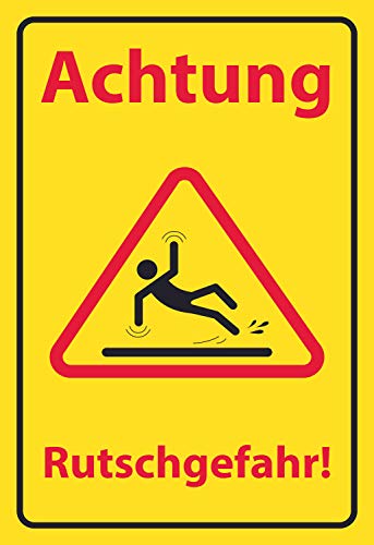 SCHILDER HIMMEL anpassbares ACHTUNG Rutschgefahr Schild 30x21cm Kunststoff, Nr 504 eigener Text/Bild verschiedene Größen/Materialien SCHILDER HIMMEL anpassbares ACHTUNG Rutschgefahr Schild 30x21cm Kunststoff, Nr 504 eigener Text/Bild verschiedene Größen/Materialien von SCHILDER HIMMEL