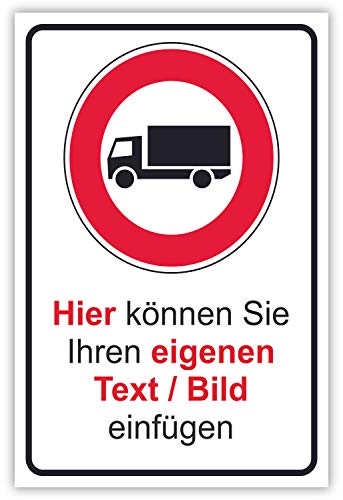 SCHILDER HIMMEL anpassbares Einfahrt für LKW verboten Schild A4 Kunststoff, Nr 137 eigener Text/Bild verschiedene Größen/Materialien SCHILDER HIMMEL anpassbares Einfahrt für LKW verboten Schild A4 Kunststoff, Nr 137 eigener Text/Bild verschiedene Größen/Materialien von SCHILDER HIMMEL