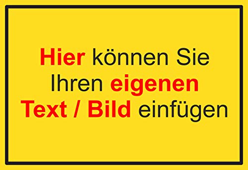 SCHILDER HIMMEL anpassbares Müll abladen verboten Schild A4 Kunststoff, Nr 187 eigener Text/Bild verschiedene Größen/Materialien von SCHILDER HIMMEL