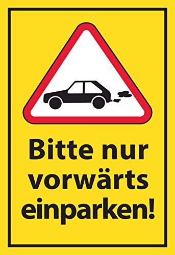 SCHILDER HIMMEL anpassbares Nur vorwärts einparken Schild 42x29cm Alu-Verbund mit Klebestreifen, Nr 573 eigener Text/Bild verschiedene Größen/Materialien SCHILDER HIMMEL anpassbares Nur vorwärts einparken Schild 42x29cm Alu-Verbund mit Klebestreifen, Nr 573 eigener Text/Bild verschiedene Größen/Materialien von SCHILDER HIMMEL