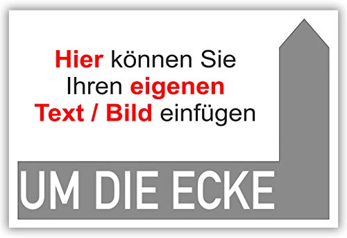 SCHILDER HIMMEL anpassbares Wegweiser Restaurant Schild A1 Alu-Verbund mit Klebestreifen, Eingang rechts Ecke Nr 907 eigener Text/Bild verschiedene Größen/Materialien von SCHILDER HIMMEL