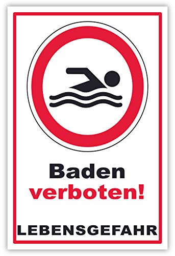 SCHILDER HIMMEL apassbares Baden verboten Lebensgefahr Schild 42x30cm Kunststoff mit Schrauben, Nr 196 eigener Text/Bild verschiedene Größen/Materialien SCHILDER HIMMEL apassbares Baden verboten Lebensgefahr Schild 42x30cm Kunststoff mit Schrauben, Nr 196 eigener Text/Bild verschiedene Größen/Materialien von SCHILDER HIMMEL