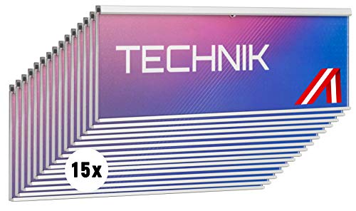 SCHILDER Systeme 15 Stück MODO Türschild | Silber eloxiertes Namensschild | 2 mm Anti-Reflex Acrylscheibe | einfache Klebemontage | werkzeugloser Textwechsel | 105 x 54 mm SCHILDER Systeme 15 Stück MODO Türschild | Silber eloxiertes Namensschild | 2 mm Anti-Reflex Acrylscheibe | einfache Klebemontage | werkzeugloser Textwechsel | 105 x 54 mm von SCHILDER Systeme