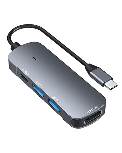 USB C Hub, 4 in 1 USB C Docking Station mit 4K HDMI,PD3.0 65W, USB 2.0, USB3.0, USB C Daten Adapter, kompatibel mit MacBook Pro/Air mehr C-Typ Geräte USB C Hub, 4 in 1 USB C Docking Station mit 4K HDMI,PD3.0 65W, USB 2.0, USB3.0, USB C Daten Adapter, kompatibel mit MacBook Pro/Air mehr C-Typ Geräte von SCHITEC