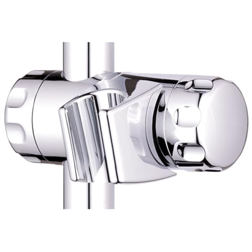 Schläfer | 8126024 - Gleiter Schieber Universal Brausehalter für Wandstange 22 mm, Gleitschieber Brausehalter für Duschstange, Kunststoff Verchromt, Chrom von Schläfer