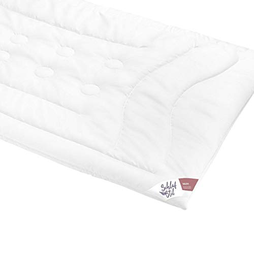 SCHLAFSTIL Faserbettdecke F400, Warm, Quallofil Premium 3D-Markenfaser Größe 155x220 von SCHLAFSTIL