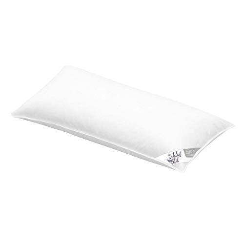 SCHLAFSTIL Faserkissen F400, 40x80, Kopfkissen Made in Germany, Oeko-TEX, allergikergeeignet von SCHLAFSTIL