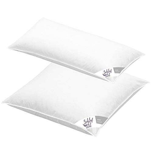 SCHLAFSTIL Gänsefedern- und Daunenkissen D600, Füllung: 50% Gänsedaunen / 50% Gänsefedern Größe 40x80 SCHLAFSTIL Gänsefedern- und Daunenkissen D600, Füllung: 50% Gänsedaunen / 50% Gänsefedern Größe 40x80 von SCHLAFSTIL
