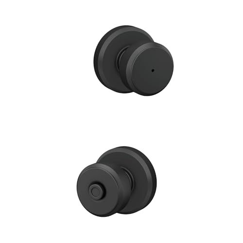 SCHLAGE F40 BWE 622 GSN Greyson Collection Bowery Sichtschutzknauf, Mattschwarz von SCHLAGE