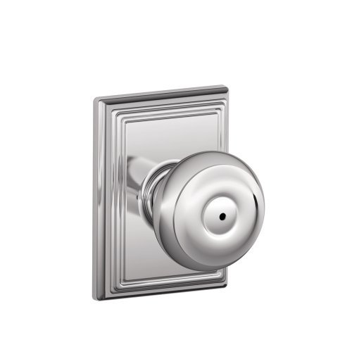 SCHLAGE F40GEO625ADD Addison Collection Georgischer Sichtschutzknauf, helles Chrom von SCHLAGE
