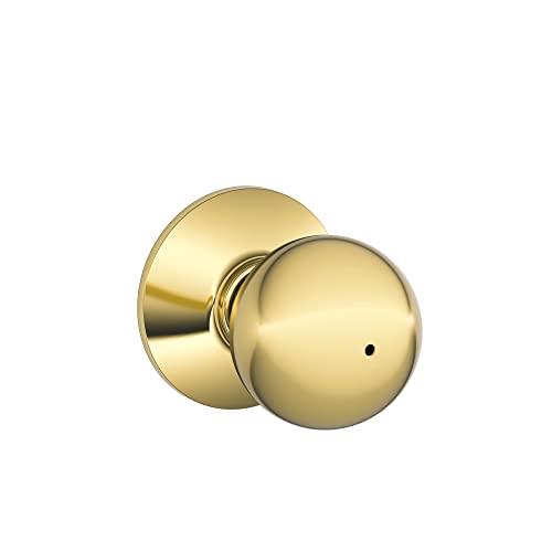 SCHLAGE F40ORB605 Orbit Sichtschutzknauf, helles Messing von SCHLAGE