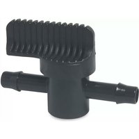 Absperrhahn für Schlauchverbinder aus Kunststoff schwarz 25mm von SCHLAUCH24