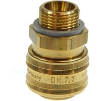 Schlauch24 - Druckluftkupplung Messing nw 7,2 Kupplungsdose Schlauchanschluss 13mm von SCHLAUCH24