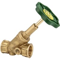 Schlösser Schrägsitzventil 3/4" DN20 Innengewinde ohne Entleerung Freistromventil, st. Spindel DVGW von BANYO