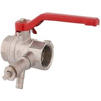 JS KUGELHAHN,MIT ENTLEERUNG,DN25 IGxIG1",68MM,STAHLGR.ROT,VERNICK. JS KUGELHAHN,MIT ENTLEERUNG,DN25 IGxIG1",68MM,STAHLGR.ROT,VERNICK. von SCHLÖSSER ARMATUREN