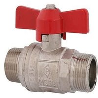 JS KUGELHAHN,VOLLER DURCHG.,DN25 AGxAG1",86MM,FLUEGELGR.ROT,VERNI. JS KUGELHAHN,VOLLER DURCHG.,DN25 AGxAG1",86MM,FLUEGELGR.ROT,VERNI. von SCHLÖSSER ARMATUREN