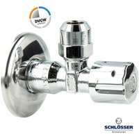 Schlösser Armaturen - js Profi Eckventil 1/2 Zoll Handwerkerqualität dvgw Messing verchromt von SCHLÖSSER ARMATUREN