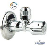 Schlösser Armaturen - js Profi Eckventil 3/8 Zoll Handwerkerqualität dvgw Messing verchromt von SCHLÖSSER ARMATUREN