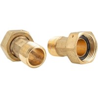 Schlösser Armaturen - js Wasserzähler Verschraubungen 2 1/2 Zoll Überwurfmutter x 2 Zoll ag - 2-er Set von SCHLÖSSER ARMATUREN