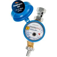 Schlösser Armaturen - js Zapfhahnzähler - Wasserzähler Kaltwasser, Länge 110 mm, 3/4 Zoll Anschlussgewinde, mit aktueller Eichung von SCHLÖSSER ARMATUREN