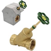 KFR-Ventil 1/2" bis 2" mit Prüfschraube Muffenanschluss mit Dämmschale ohne Entleerung mit steigender Spindel in verschiedenen Größen von SCHLÖSSER ARMATUREN