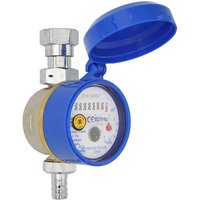 Kaltwasser Zapfhahnzähler geeignet für 1/2 Zoll Rohre Qn 1,5 geeicht 2024 Wasserzähler Hahnzähler Wasseruhr von SCHLOSSER