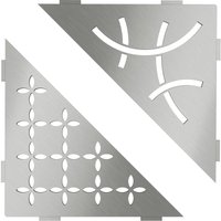 Schlüter SES1D6MGS-E-S1 Ablage Curve 210x210mm Graphitschwarz matt von SCHLUTER