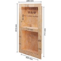 Schlüter® kerdi board n Wandnische 305 x 711 x 89 (KB12N305711A1) von SCHLÜTER-SYSTEMS KG DEUTSCHLAND