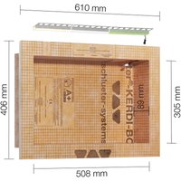 Schlüter® kerdi board nlt Wandnische 508 x 305 x 89 rgb+ weiß (KB12NLTP4AE9) von SCHLÜTER-SYSTEMS KG DEUTSCHLAND