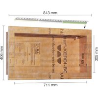 Schlüter® kerdi board nlt Wandnische 711 x 305 x 89 rgb+ weiß (KB12NLTP5AE9) von SCHLÜTER-SYSTEMS KG DEUTSCHLAND