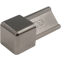 Schlüter Quadec ED/Q100E Außenecke Dekorprofil Edelstahlimitat H=10mm von SCHLÜTER-SYSTEMS KG DEUTSCHLAND
