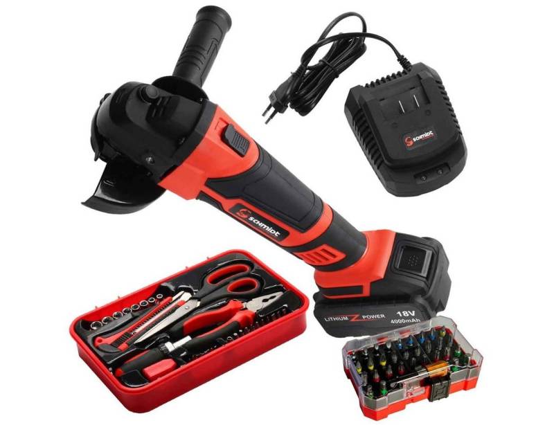 SCHMIDT security tools Akku-Winkelschleifer SCHMIDT security tools Akku-Winkelschleifer AG-115 Trennschleifer Set von SCHMIDT security tools
