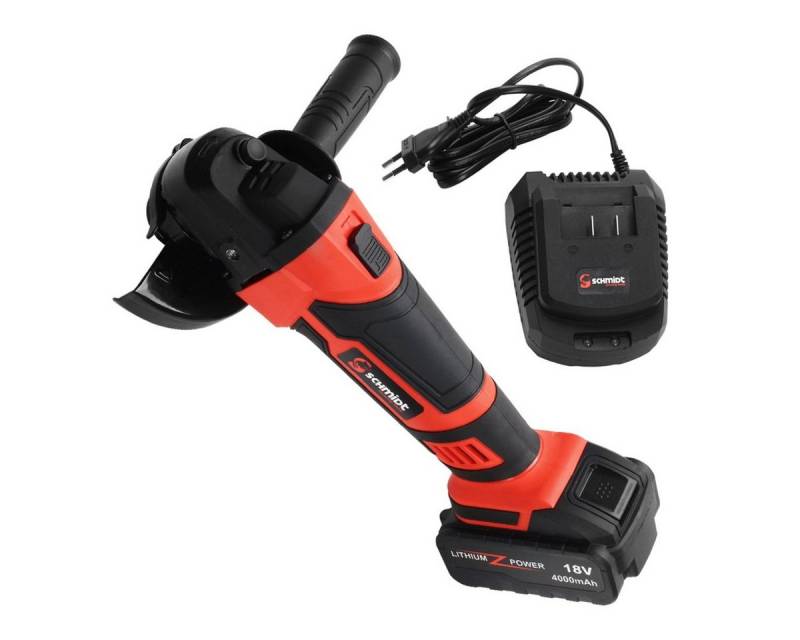 SCHMIDT security tools Akku-Winkelschleifer Akku-Winkelschleifer AG-115 Akku Ladegerät von SCHMIDT security tools