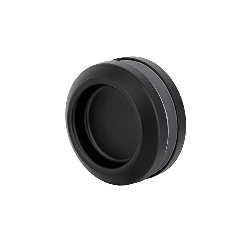 SCHMIDT security tools Muschelgriff A Edelstahl Schwarz Schiebetür-Griff Griffmulde Glastürgriff 58mm rund Türgriff Möbelgriff von SCHMIDT security tools