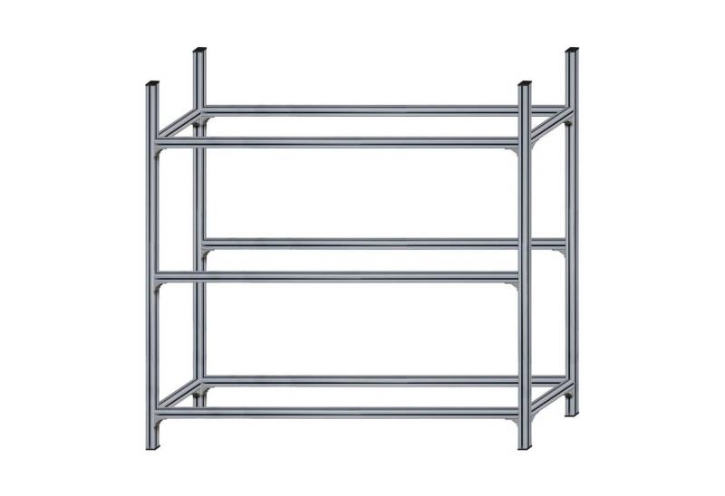 SCHMIDT security tools Schwerlastregal SCHMIDT security tools Getränkekistenregal 200x208x38cm Alu Eloxiert von SCHMIDT security tools