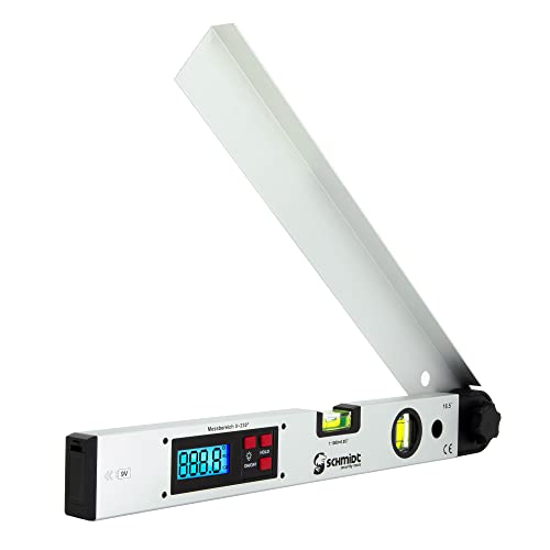 SCHMIDT security tools Winkelmesser Wasserwaage LCD Winkel Gradmesser Neigungsmesser Winkelmessgerät beweglicher Arm von SCHMIDT security tools