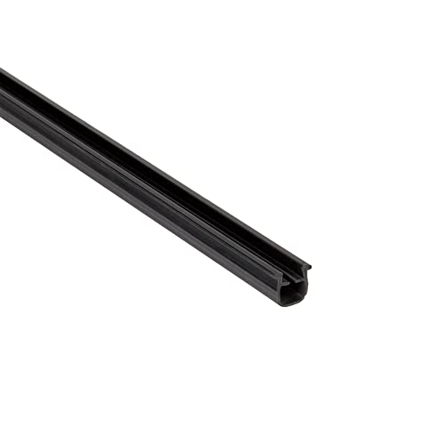 SCHMIDT systemprofile 10x Abdeckprofil 2000mm Nut 8 Einfassprofil schwarz Glashalter Nutenprofil Kantenprofil 2m Aluprofil-Zubehör von SCHMIDT systemprofile
