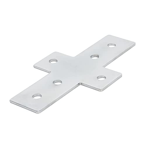 SCHMIDT systemprofile 10x Verbinderplatte 158x85x36mm Nut 8 Stahl verzinkt Kreuz-Verbindungsplatte Aluprofil-Zubehör von SCHMIDT systemprofile