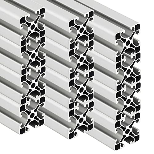 SCHMIDT systemprofile 12 Stück 2000mm Aluminium Profil 40x40mm Nut 8 Strebenprofil eloxiert 4040 Aluprofil Konstruktionsprofil 2m von SCHMIDT systemprofile