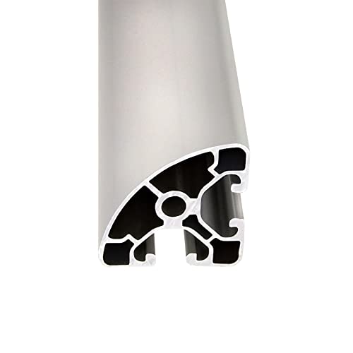 SCHMIDT systemprofile 2000mm Aluminium Profil 40x40mm Nut 8 Eckprofil Rund eloxiert 4040 Alu Konstruktionsprofil Aluprofil 2m von SCHMIDT systemprofile