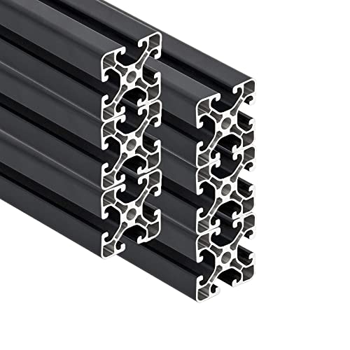 SCHMIDT systemprofile 6 Stück 2000mm Aluminium-Profil 40x40mm Nut 8 Strebenprofil Anthrazit 4040 Aluprofil Konstruktionsprofil 2m von SCHMIDT systemprofile