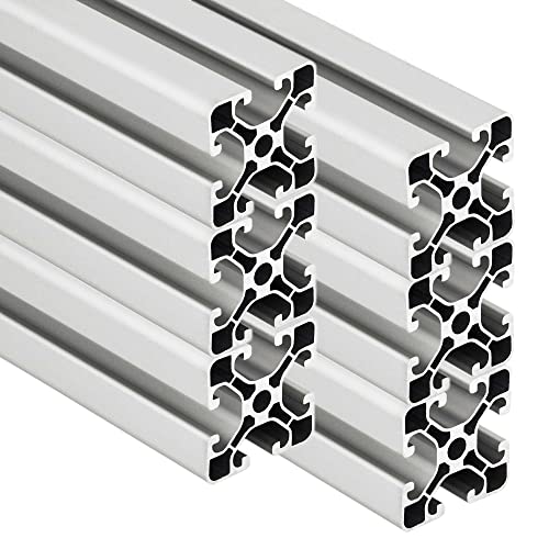 SCHMIDT systemprofile 6 Stab je 2000mm Aluminium Profil 40x40mm Nut 8 Strebenprofil eloxiert 4040 Aluprofil Konstruktionsprofil 2m - Gesamt 12m von SCHMIDT systemprofile